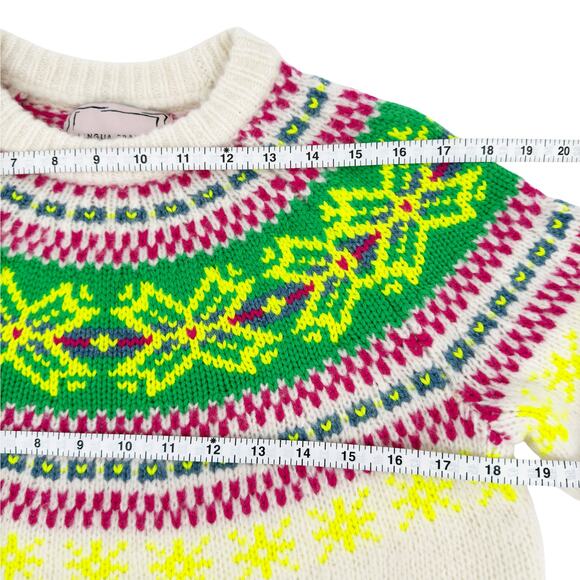 LINGUA FRANCA Nora Snowflake Crewneck S - Picture 8 of 10